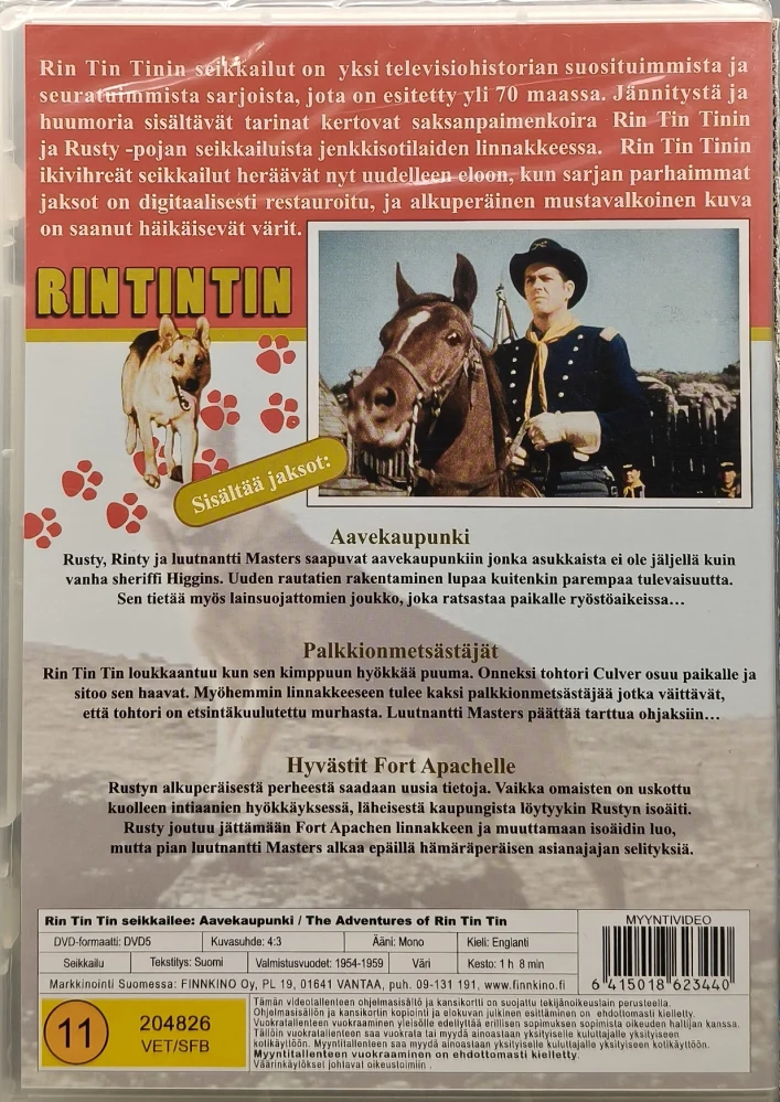 UUSI (DVD) Rin Tin Tin Seikkailee 8 - Aavekaupunki