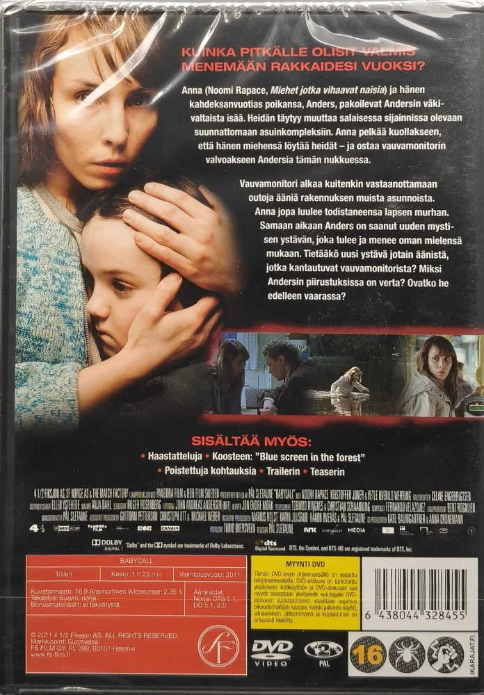 UUSI (DVD) Noomi Rapace: Babycall (2011)