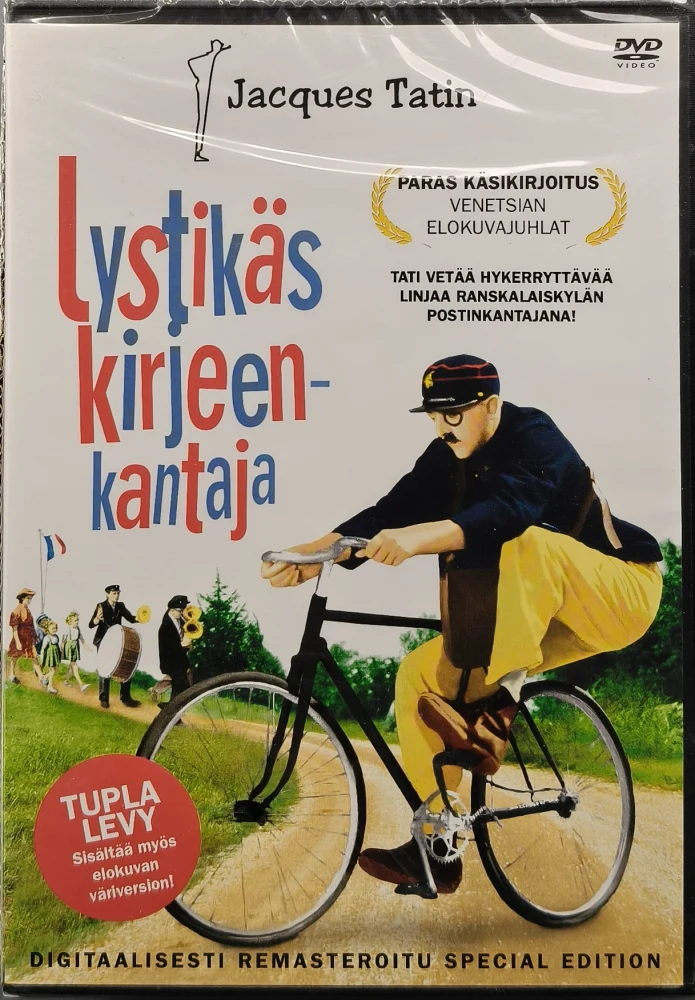 UUSI (2 DVD) Jacques Tati: Lystikäs Kirjeenkantaja (1949)