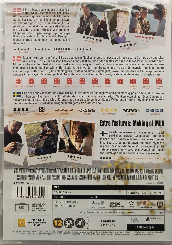 UUSI (DVD) Mud (2012) Matthew McConaughey