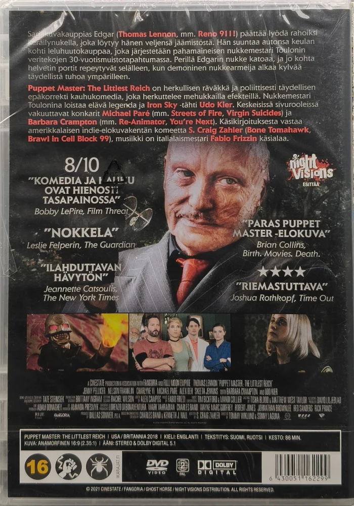 UUSI (DVD) Puppet Master The Littlest Reich (2018)