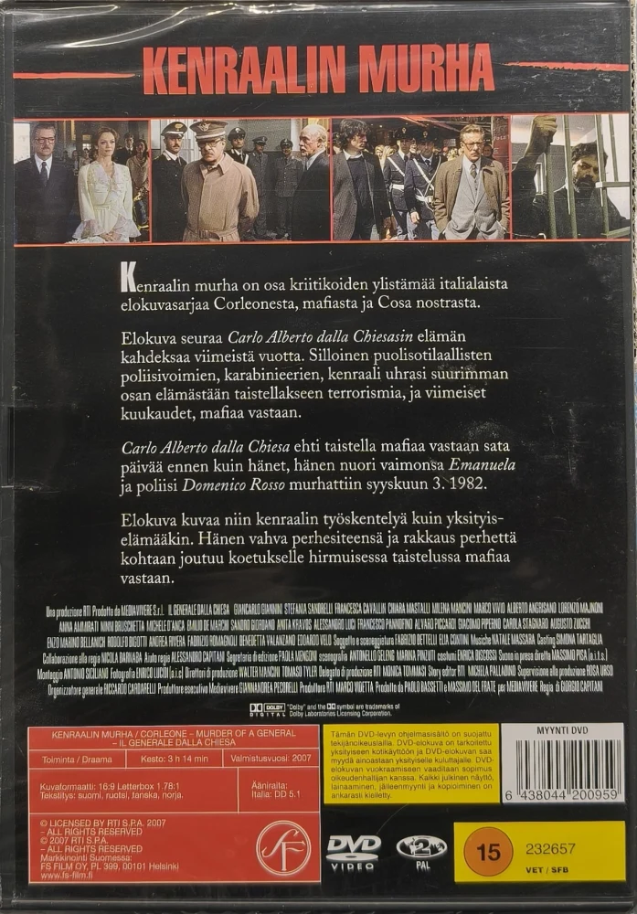 UUSI (2 DVD) Kenraalin murha (2007)