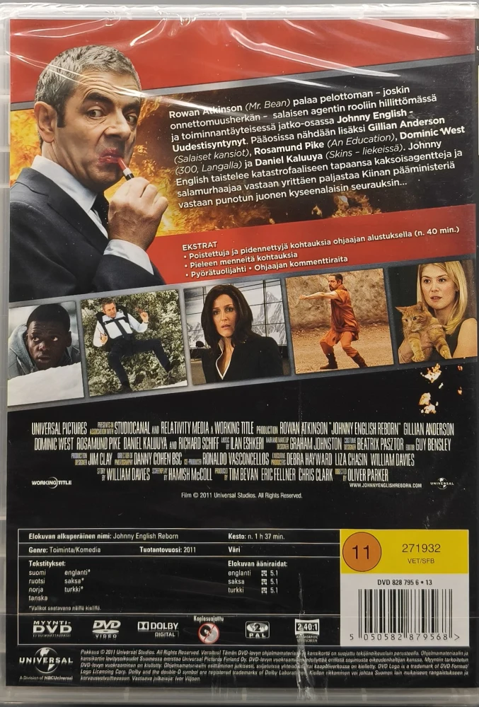UUSI (DVD) Rowan Atkinson: Johnny English - Uudestisyntynyt 2011