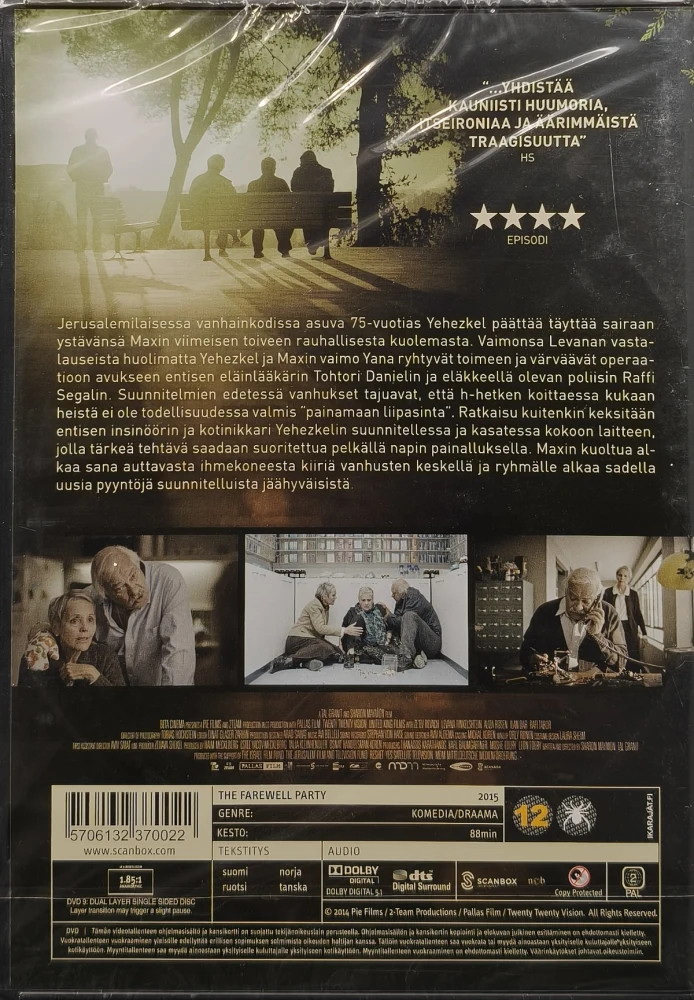 UUSI (DVD) Jäähyväiset - The Farewell Party (2014)