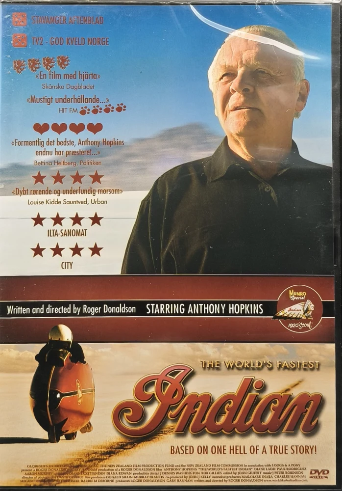 UUSI (DVD) The World's Fastest Indian  - Maailman nopein intiaani (2005)