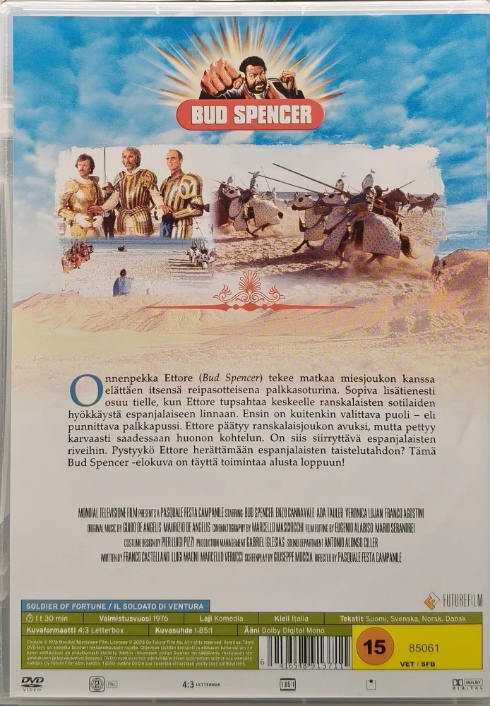 DVD) Bud Spencer: Rautakoura - Soldier of Fortune (1976)