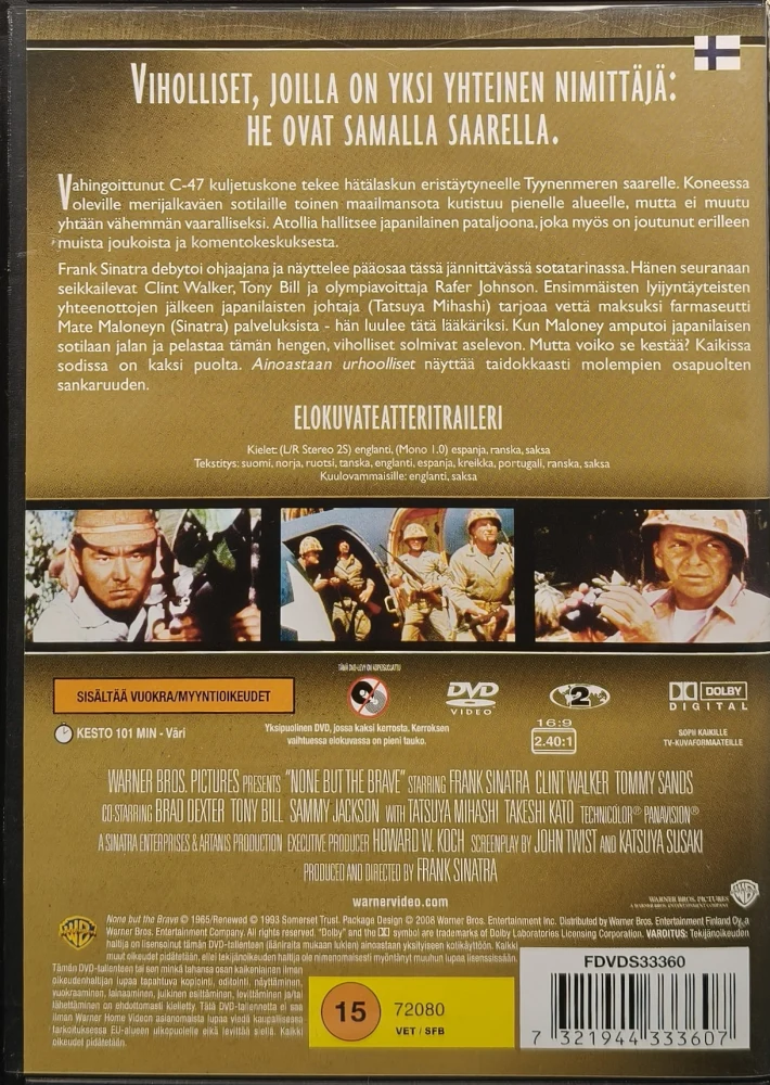 DVD) Frank Sinatra: Ainoastaan Urhoolliset - None but the Brave (1965)