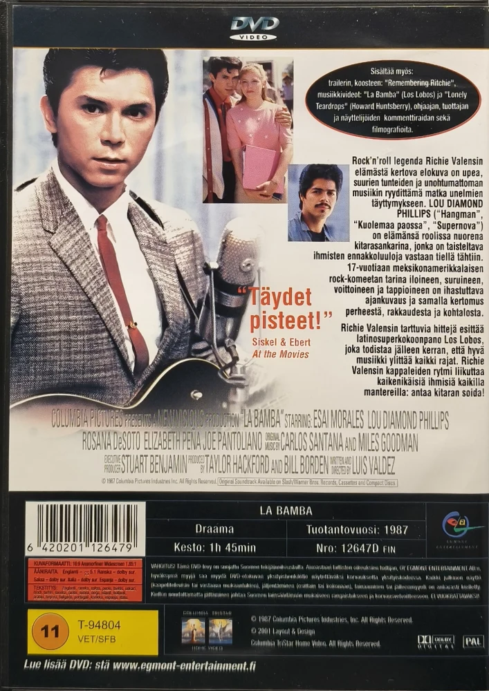 DVD) La Bamba (1987) EGMONT - SUOMIKANNET