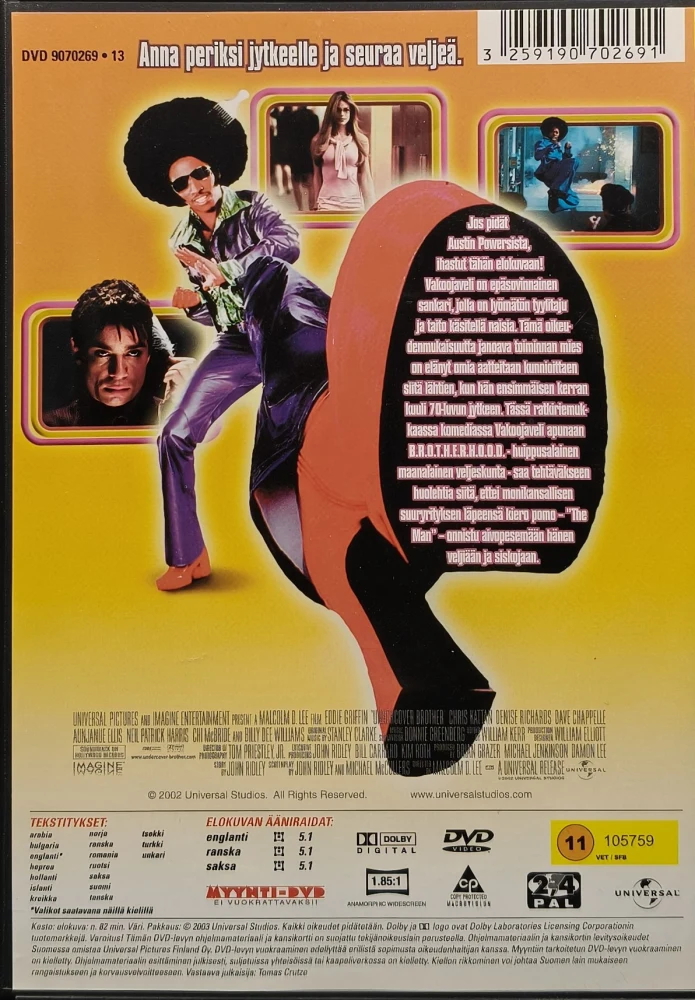 DVD) Eddie Griffin, Denise Richard: Vakoojaveli (2002)