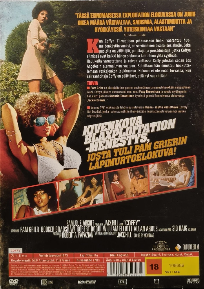 DVD) Pam Grier: Coffy – armoton kostaja (1973) SUOMIKANNET
