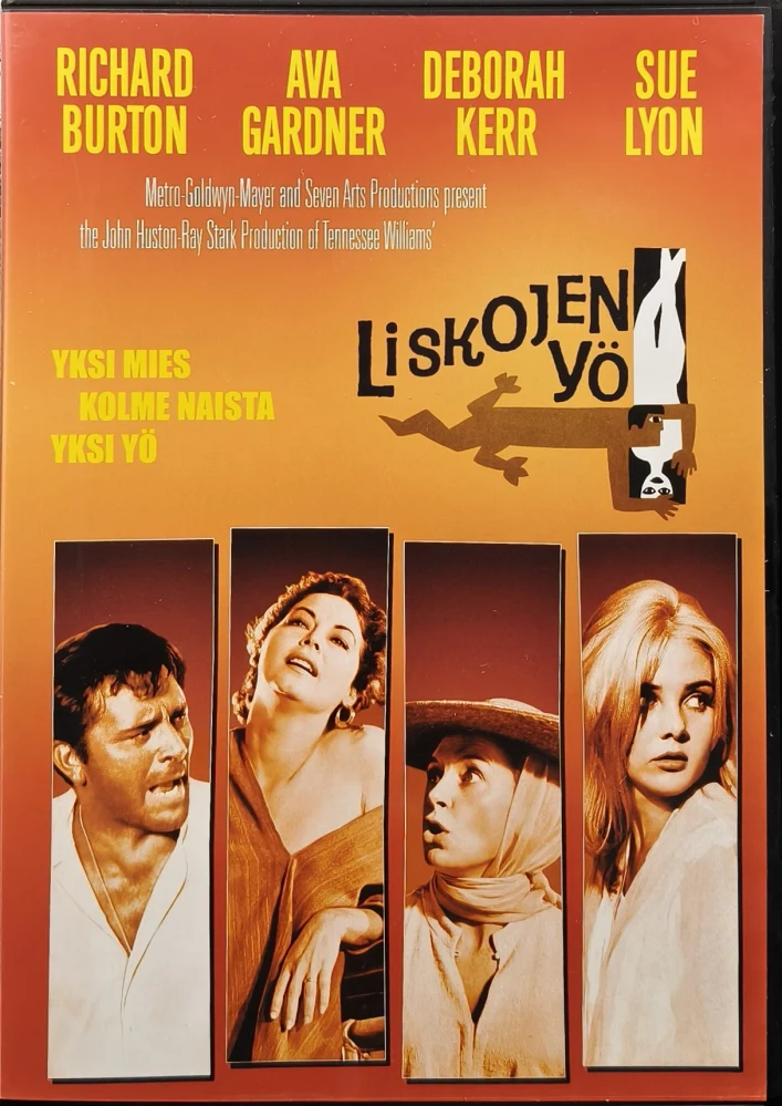 DVD) Richard Burton: Liskojen yö - The Night of the Iguana (1964)