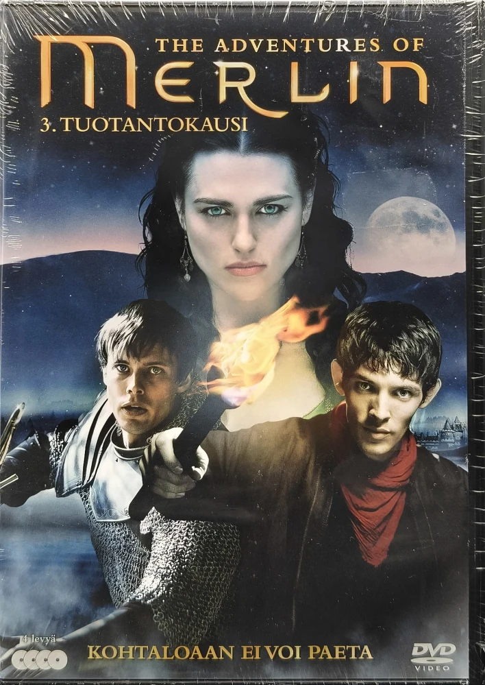 UUSI (4 DVD) The Adventures of Merlin: Kausi 3 (2010) SUOMIKANNET
