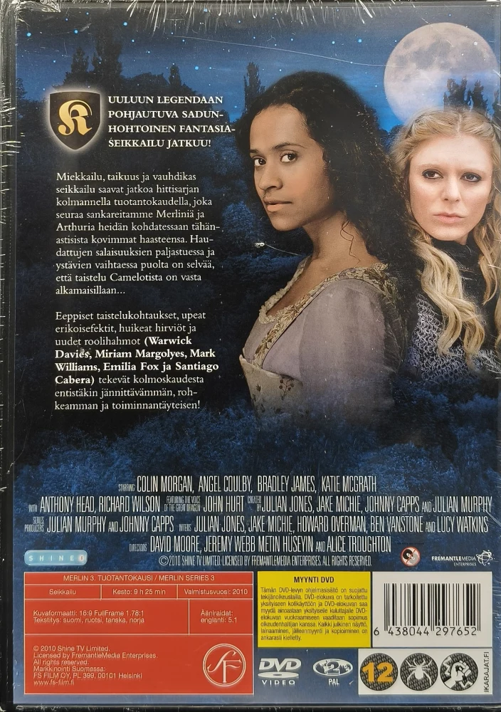 UUSI (4 DVD) The Adventures of Merlin: Kausi 3 (2010) SUOMIKANNET