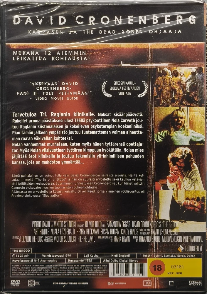 UUSI (DVD) David Cronenberg: The Brood (1979) SUOMIKANNET