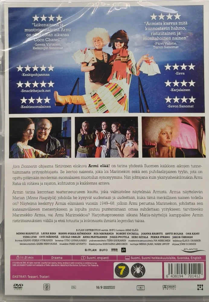 UUSI (DVD) Minna Haapkylä, Laura Birn: Armi elää! (2015)