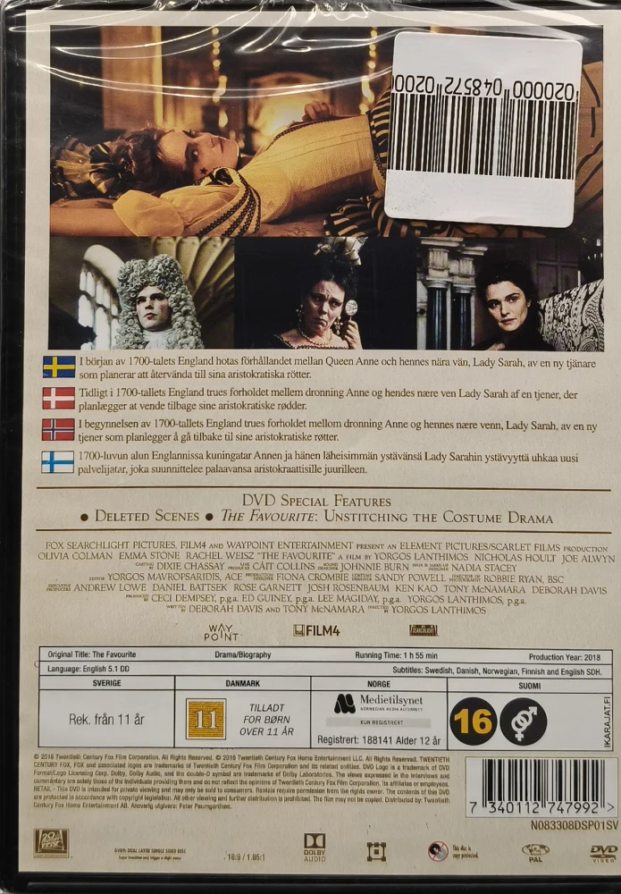 UUSI (DVD) Emma Stone: The Favourite (2018)
