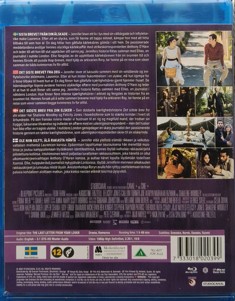 BLU-RAY) The Last Letter from Your Lover (2021)