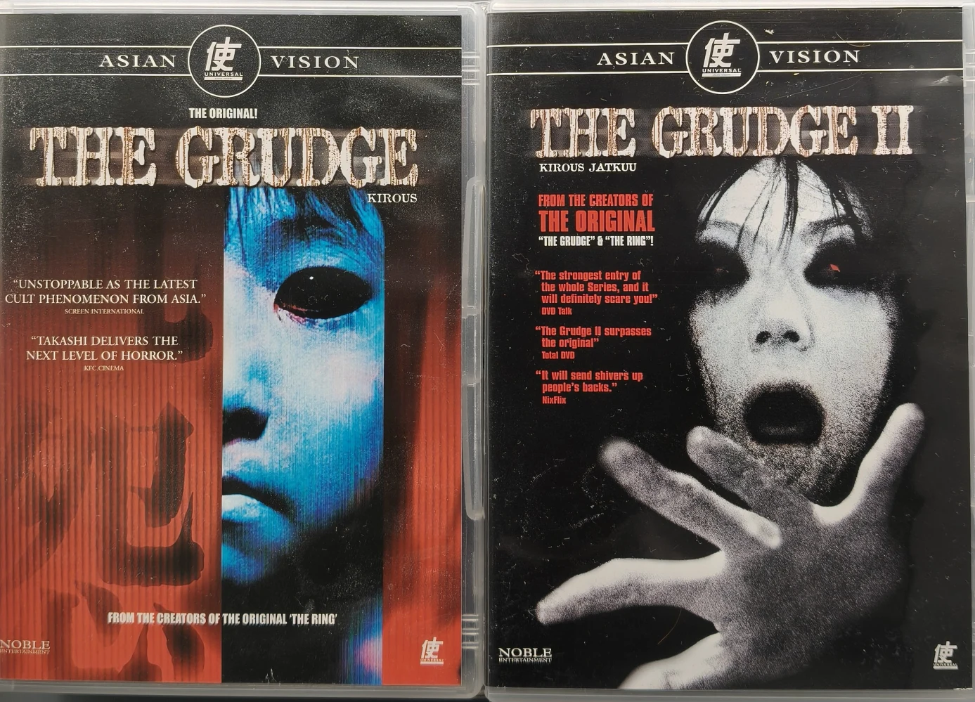 2 DVD) The Grudge - Kirous (2002) 1 ja 2 (II) (2003) SUOMIKANNET