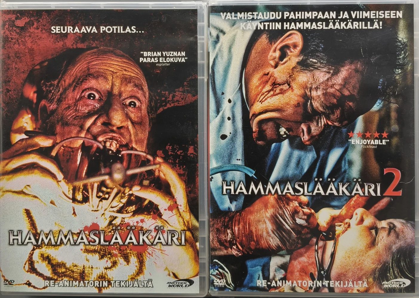 2 DVD) Hammaslääkäri 1 (1996) & ja 2 (1998) SUOMIKANNET