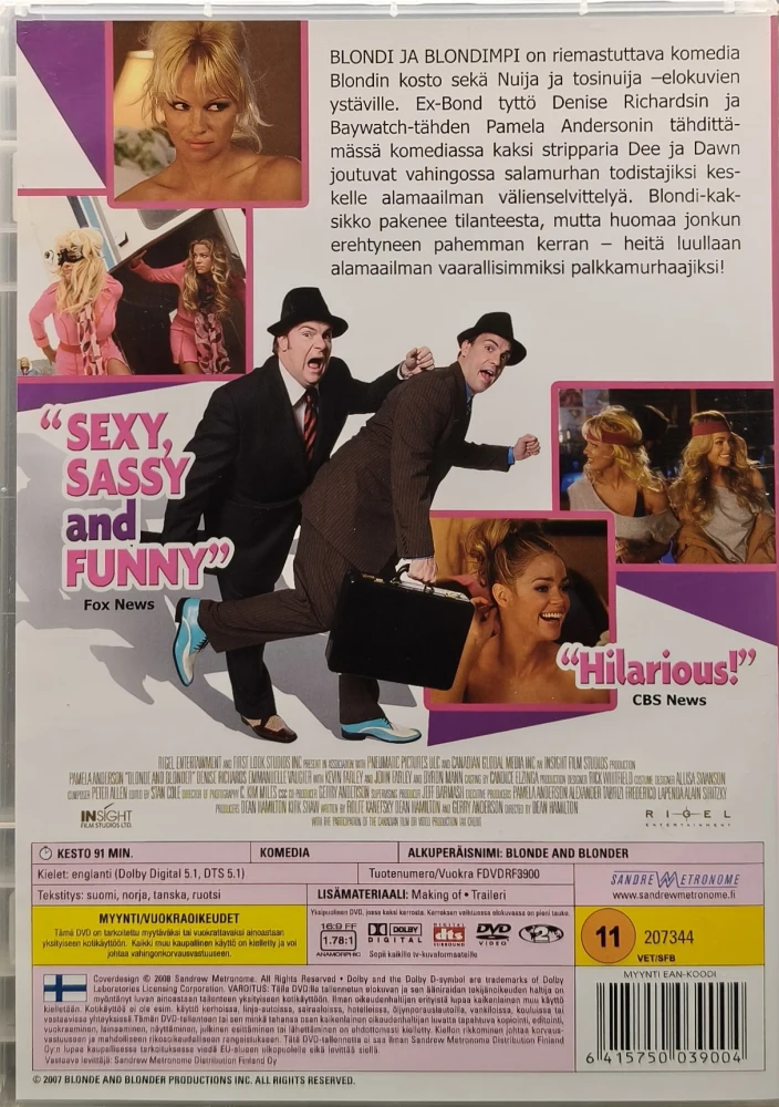 DVD) Pamela Anderson,Denise Richards: Blondi ja Blondimpi (2007)