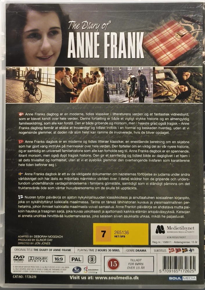 DVD) The Diary of Anne Frank  - Anne Frankin päiväkirja (2009)