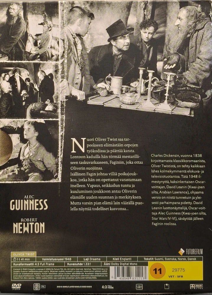 DVD) Oliver Twist (1948) Robert Newton, Alec Guinness