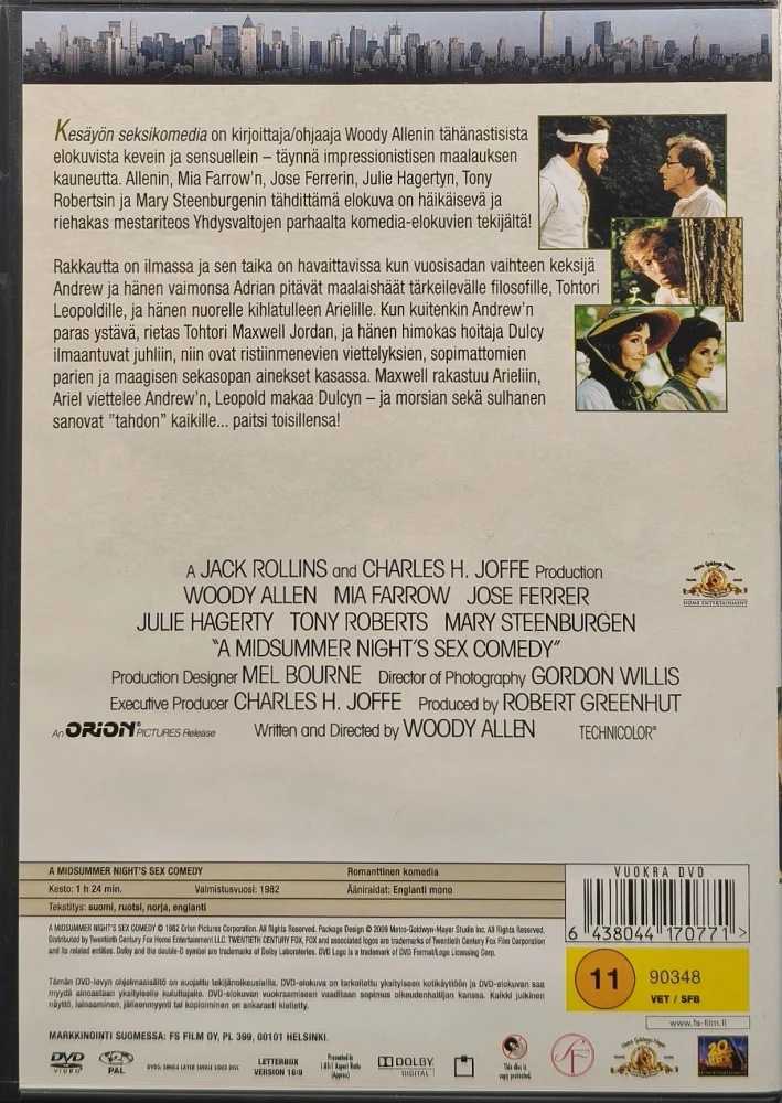 DVD) Woody Allen: Kesäyön seksikomedia (1982) SUOMIKANNET