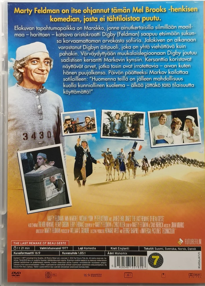 DVD) Marty Feldman: Vihoviimeiset Erämaalinnakkeen Sankarit (1977)