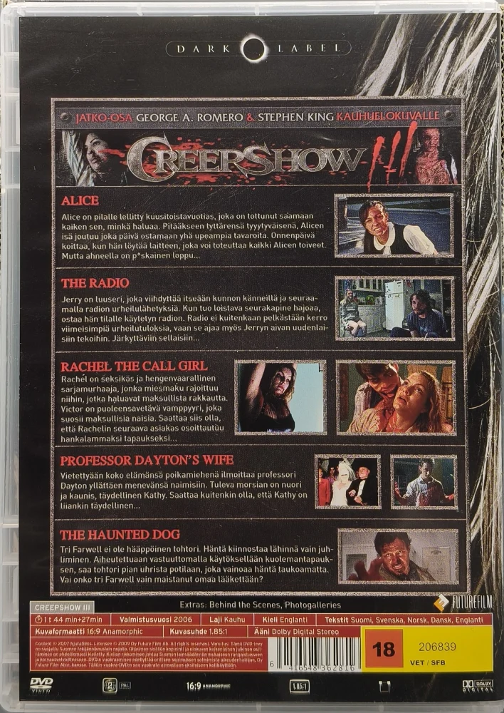 DVD) Creepshow III (3) 2006 - DARK LABEL 17 - SUOMIKANNET