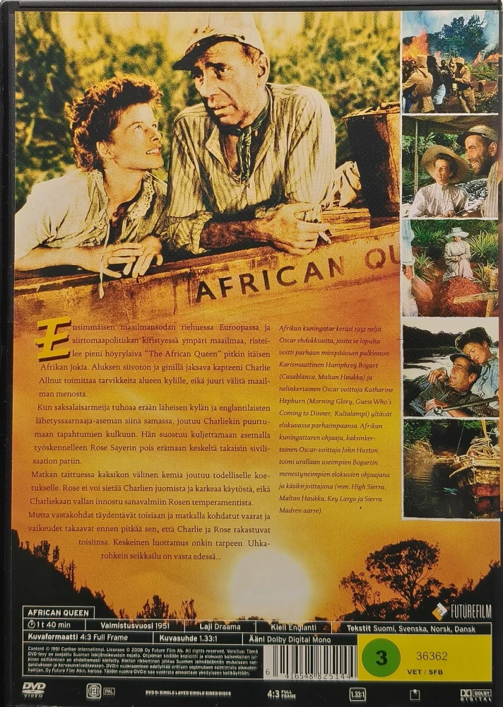 DVD) Humphrey Bogart,Katharine Hepburn: Afrikan kuningatar (1951)