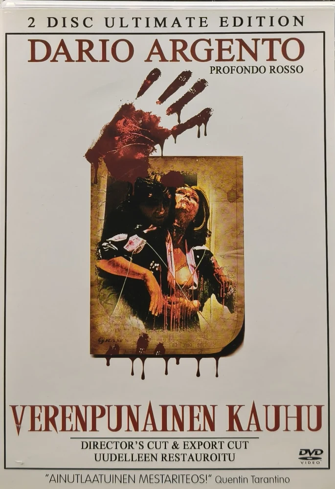 2 DVD) Dario Argento: Verenpunainen kauhu (1975) SUOMIKANNET