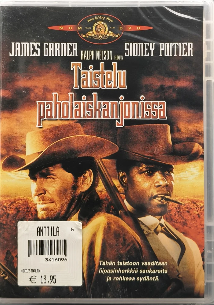 UUSI (DVD) James Garner, Sidney Poitier: Taistelu paholaiskanjonissa (1965)