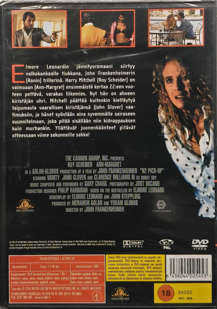 UUSI (DVD) Roy Scheider: Pahan Otteessa - 52 Pick-Up (1986) SUOMIKANNET