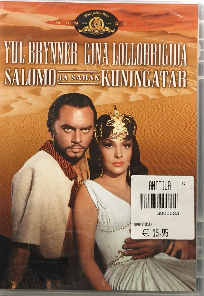 UUSI (DVD) Yul Brynner: Salomo ja Saban kuningatar (1959) SUOMIKANNET