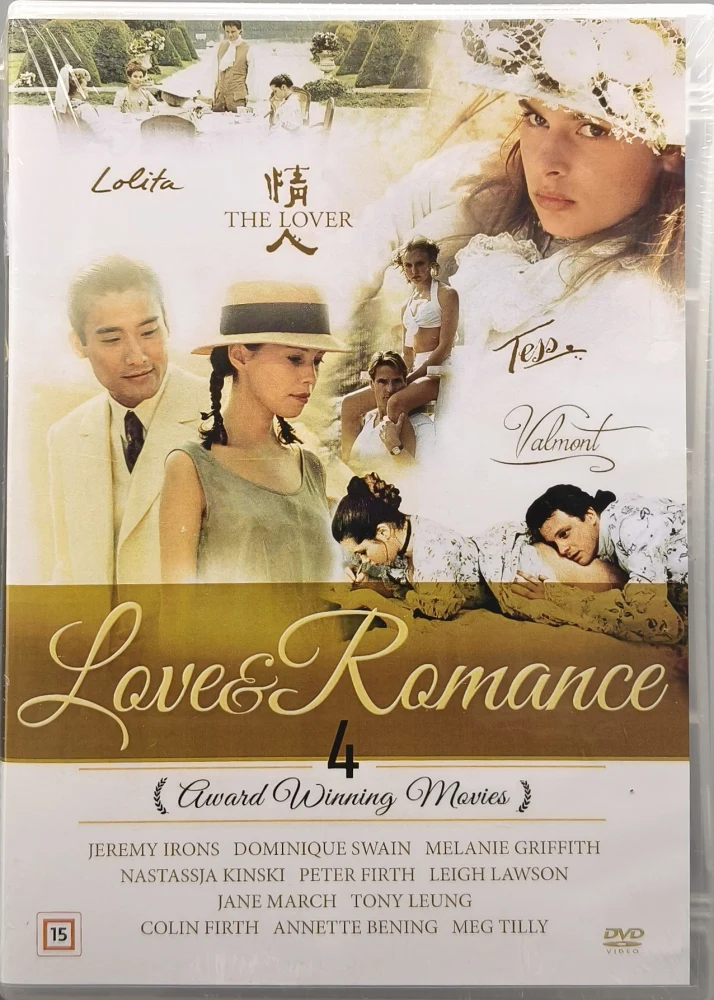 UUSI (4 DVD BOKSI) Lolita, Rakastaja, Tess & Valmont