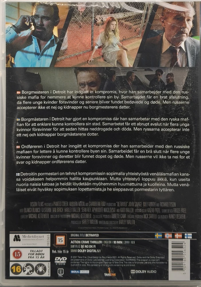 UUSI! DVD) John Savage: Betrayed (2018)