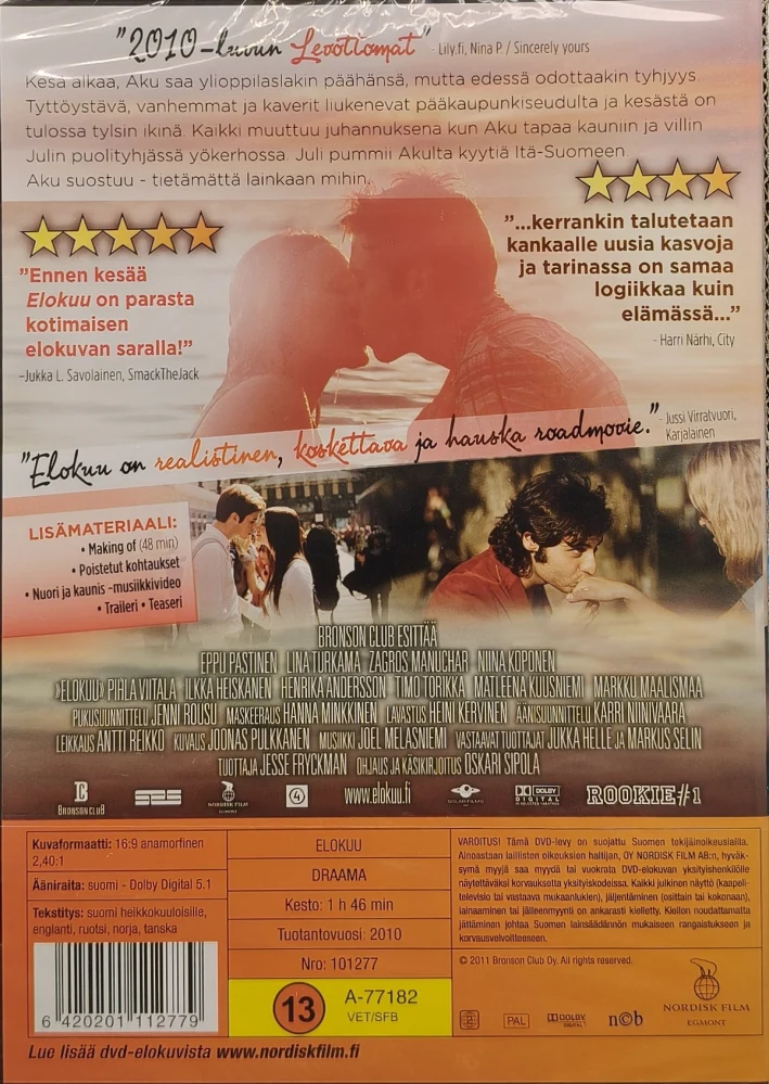 UUSI (DVD) Elokuu (2010) Eppu Pastinen, Lina Turkama