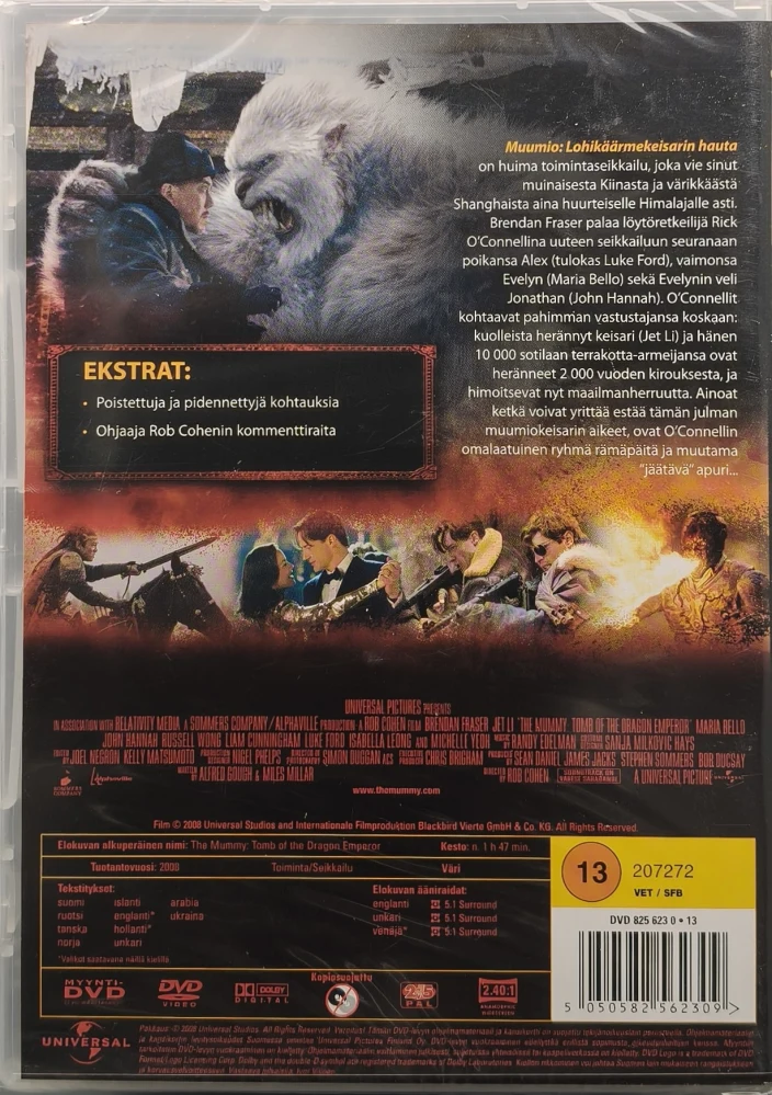 UUSI (DVD) Muumio: Lohikäärmekeisarin hauta (2008)