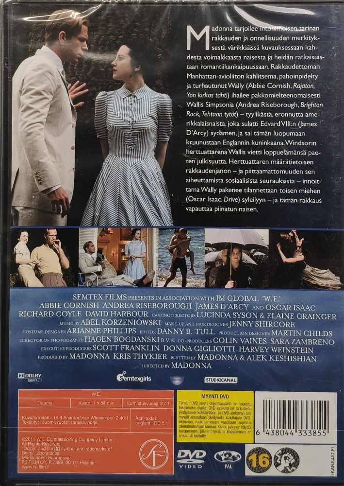 UUSI (DVD) MADONNA: W.E. (2011) SUOMIKANNET