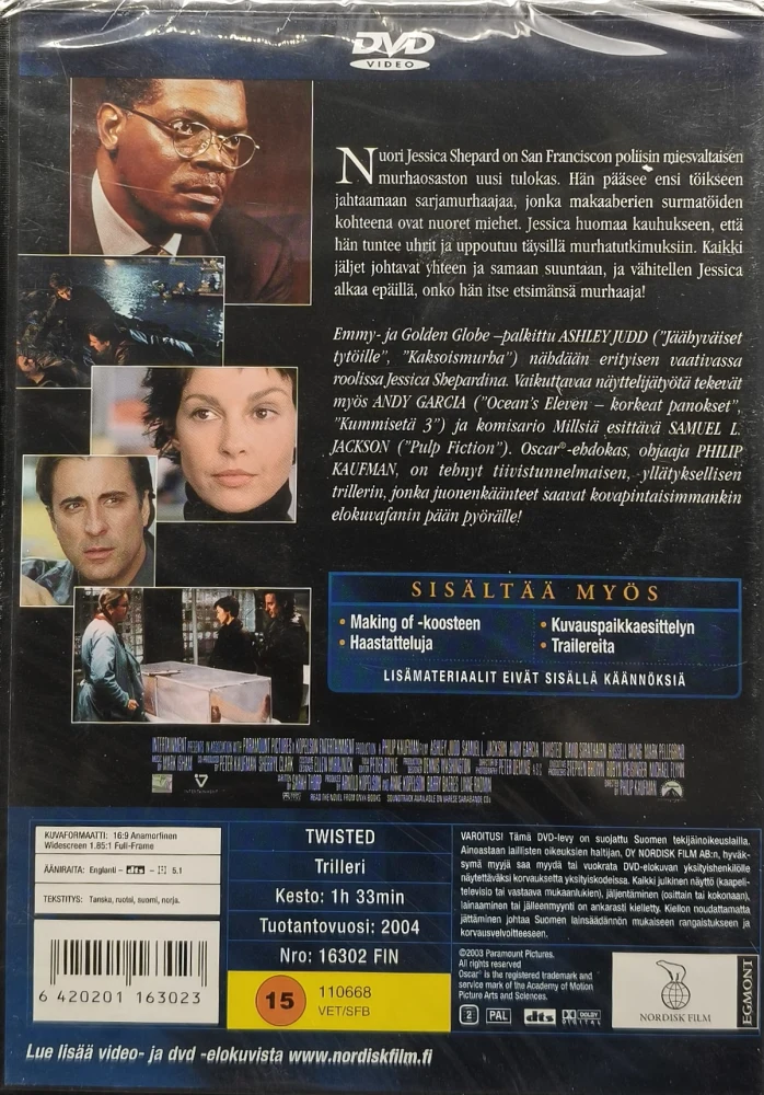 UUSI (DVD) Samuel L Jackson: Twisted (2004) SUOMIKANNET