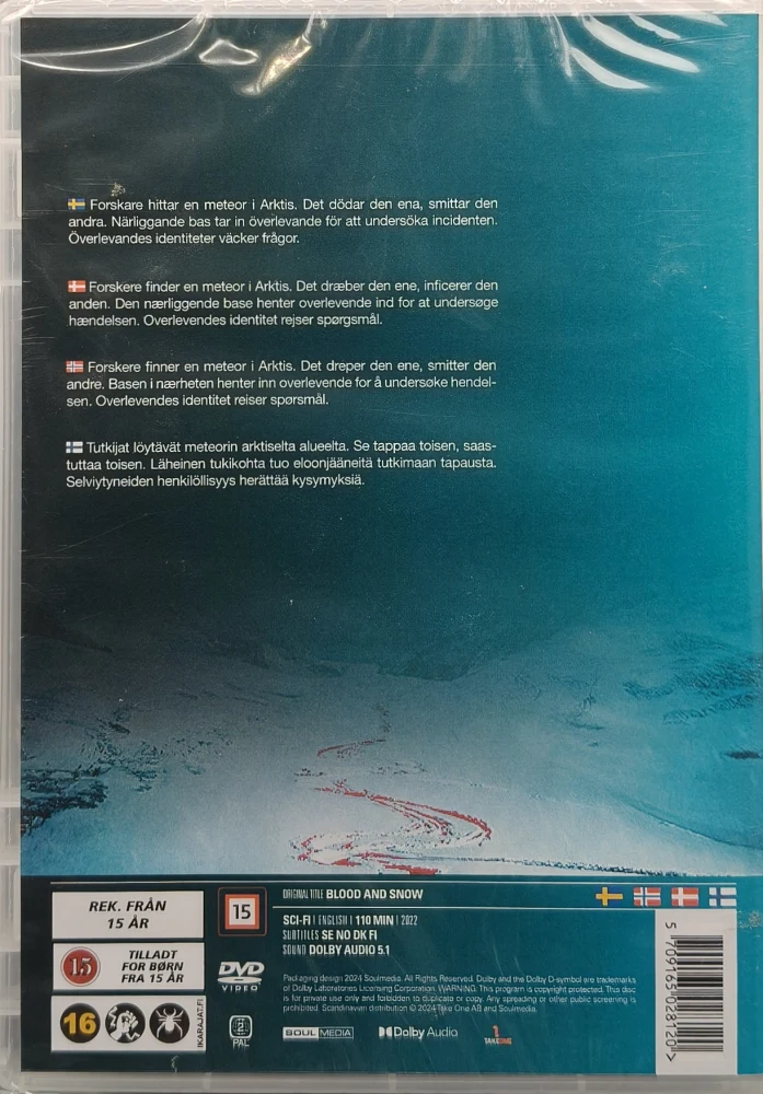 UUSI (DVD) Blood and Snow (2022)