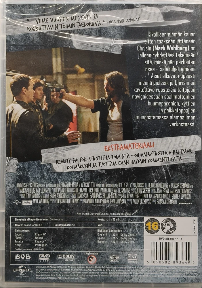 UUSI (DVD) Mark Wahlberg: Salakuljettaja - Contraband (2011)