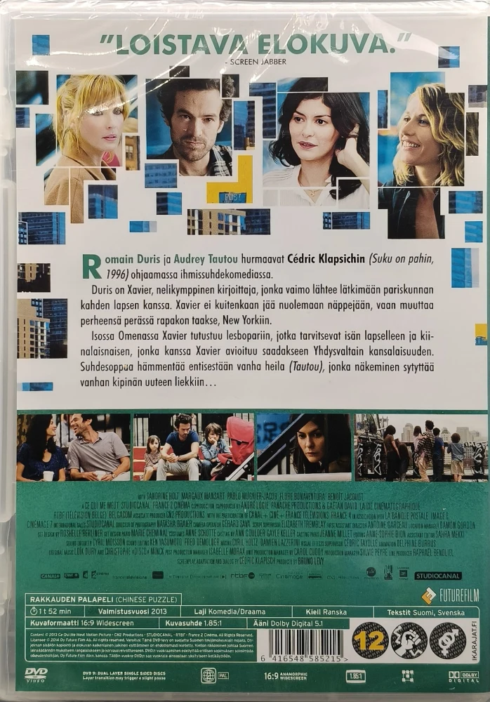 UUSI (DVD) Audrey Tautou: Rakkauden Palapeli (2013)
