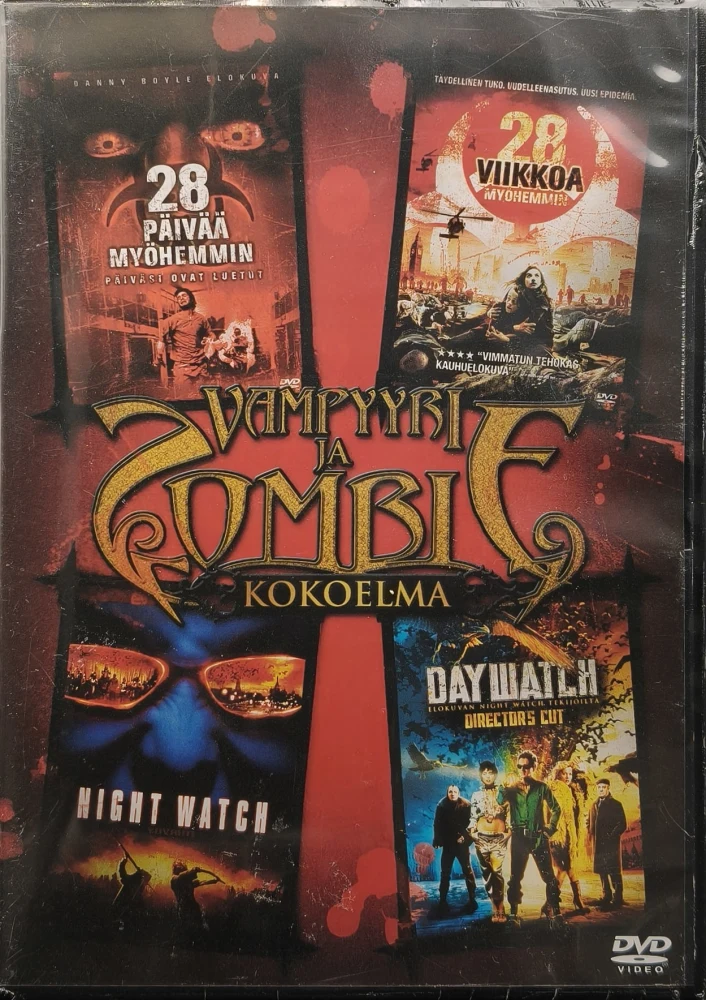 UUSI (4 DVD) Vampyyri ja Zombie - kokoelma