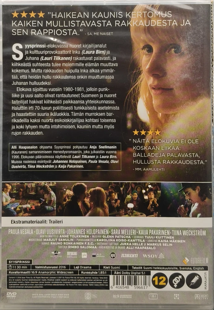 UUSI (DVD)  Laura Birn, Lauri Tilkanen: Syysprinssi (2016)