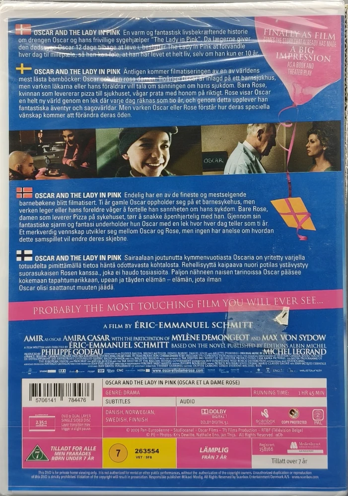 UUSI (DVD) Oscar and the Lady in Pink (2009) SUOMITEKSTIT