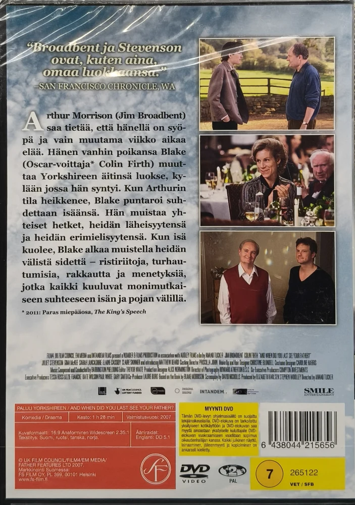 UUSI (DVD) Colin Firth: Paluu Yorkshireen (2007) SUOMIKANNET