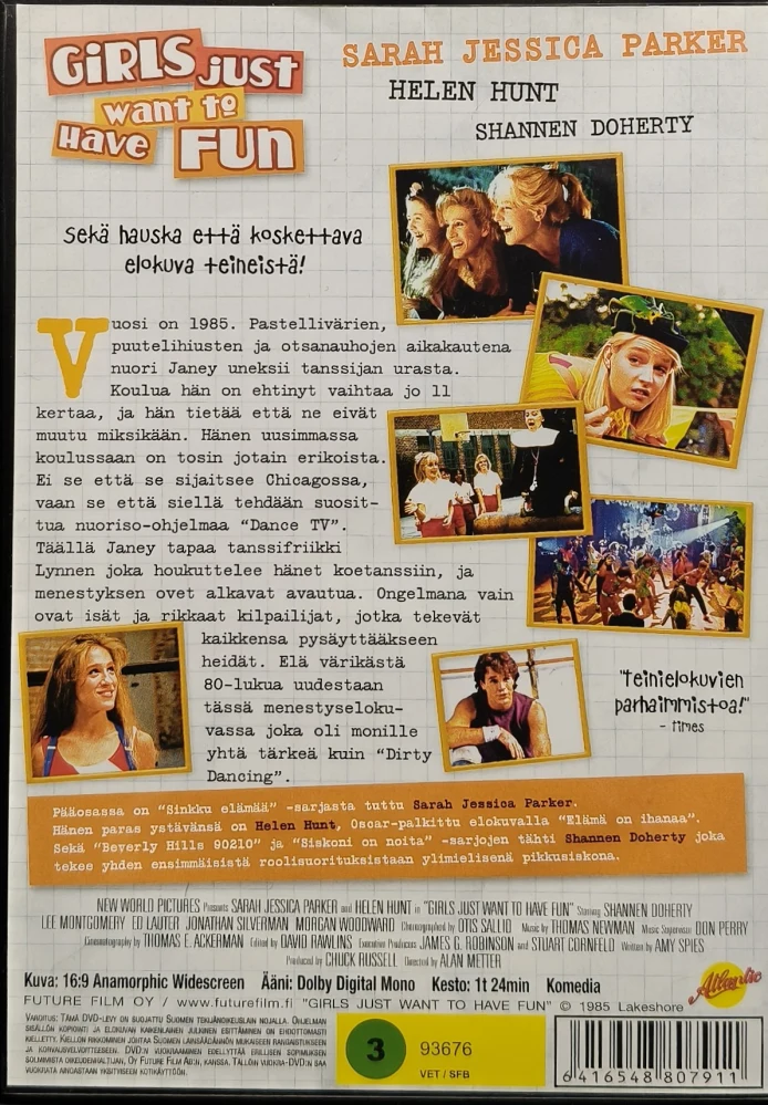 DVD) Girls Just Want To Have Fun (1985) SUOMIKANNET