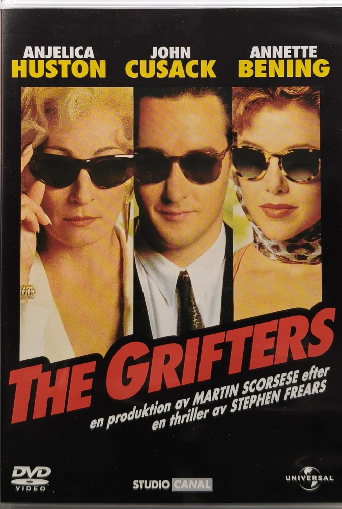 DVD) Anjelica Huston, John Cusack: The Grifters - Huijarit (1990) SUOMITEKSTIT