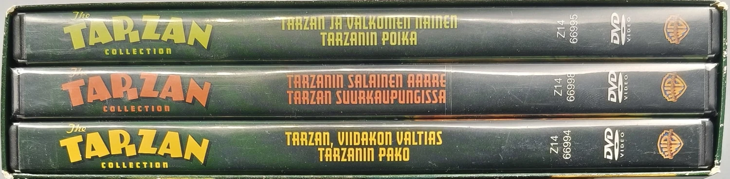 3 DVD BOKSI) TARZAN - KOKOELMA - 6 ELOKUVAA - SUOMIKANNET